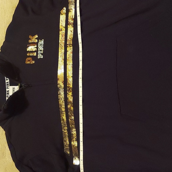 Victoria's secret PINK gold bling sweatshirt - Picture 2 of 4